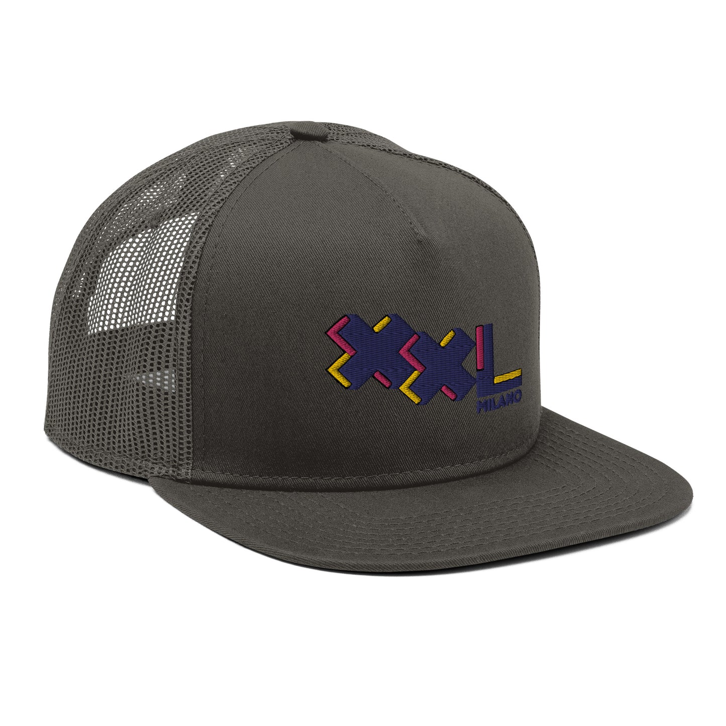 Mesh snapback cap